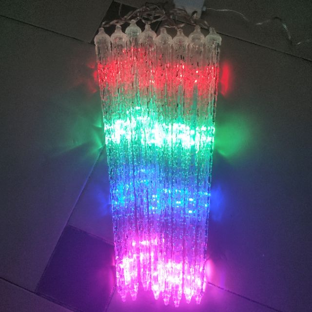Đèn LED sao băng 8 ống trang trí treo cây