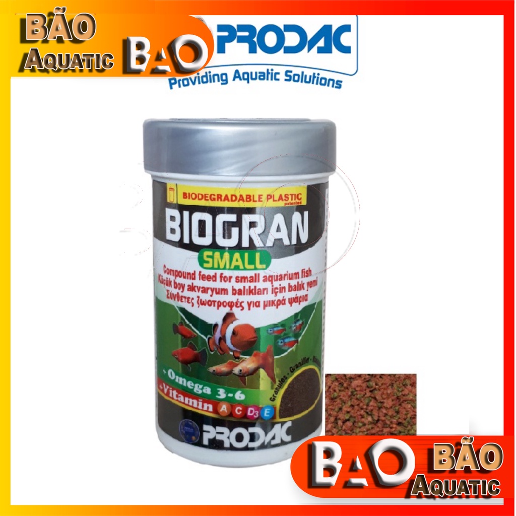 THỨC ĂN CHO CÁ (HŨ) - BIOGRAN SMALL  PRODAC (ITALIA)