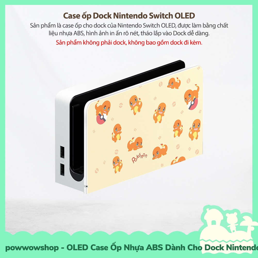 [Sẵn VN - Hỏa Tốc] OLED Case Ốp Dành Cho Dock Của Nintendo Switch Oled Mẫu Game, Anime &amp; Manga