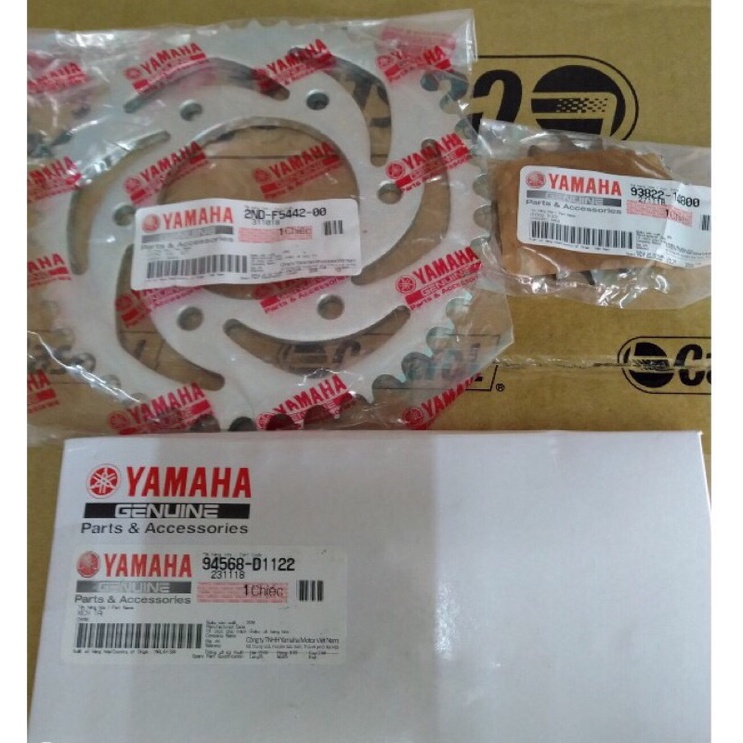 Nhông xích Exciter 150 chính hãng yamaha , Nhông sên đĩa ex 150