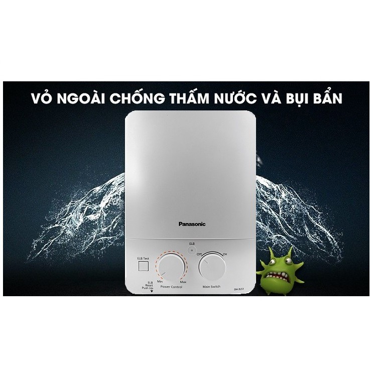 Máy nước nóng Panasonic DH-4NS3VS Công suất: 4500W Xuất xứ: Malaysia