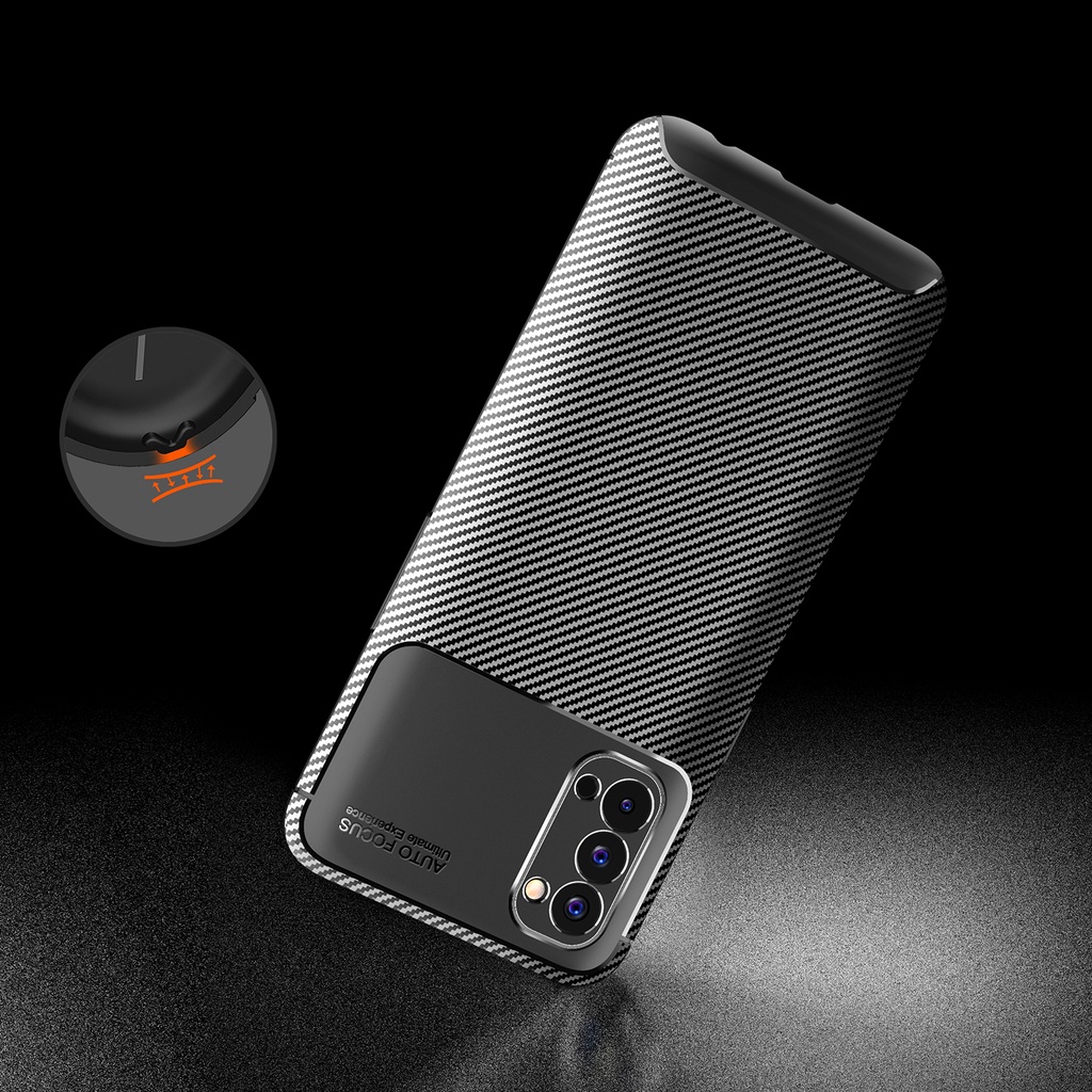 Ốp Điện Thoại Silicon Sợi Carbon Cho Realme 8 9 Pro Plus 5G Pro C12 C15 C25 C25S C21y C21 C25y C11 C20 2021 5 5I C3 6I 8i 9i