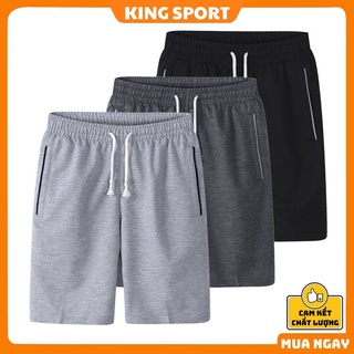 Quần đùi nam thể thao, quần short nam thun unisex ống rộng thể thao oversize thoáng mát phong cách hàn quốc KING thumbnail