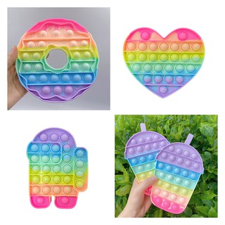 【Giao hàng nhanh】 Thần tài tròn màu sắc cầu vồng Đẩy bật nó để giảm căng thẳng Pop It Đồ chơi Tik Tok Thần tài giá rẻ Pop It Round Foxmind Giảm căng thẳng cho trẻ em / Rainbow Unicorn / Đẩy bong bóng / Thần tài cho trẻ em / 1pc Đồ chơi giảm căng thẳng