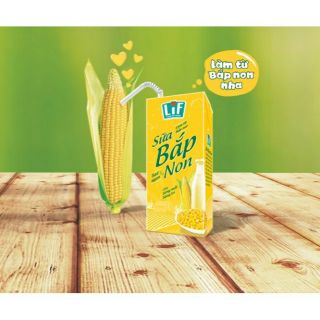 Sữa Bắp Non Lif 180ml lốc 4 hộp