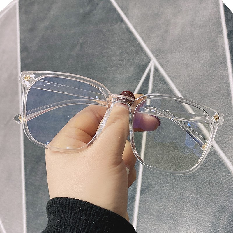 Mắt kính gọng vuông trong suốt phong cách Hàn Quốc thời trang cho nam và nữ