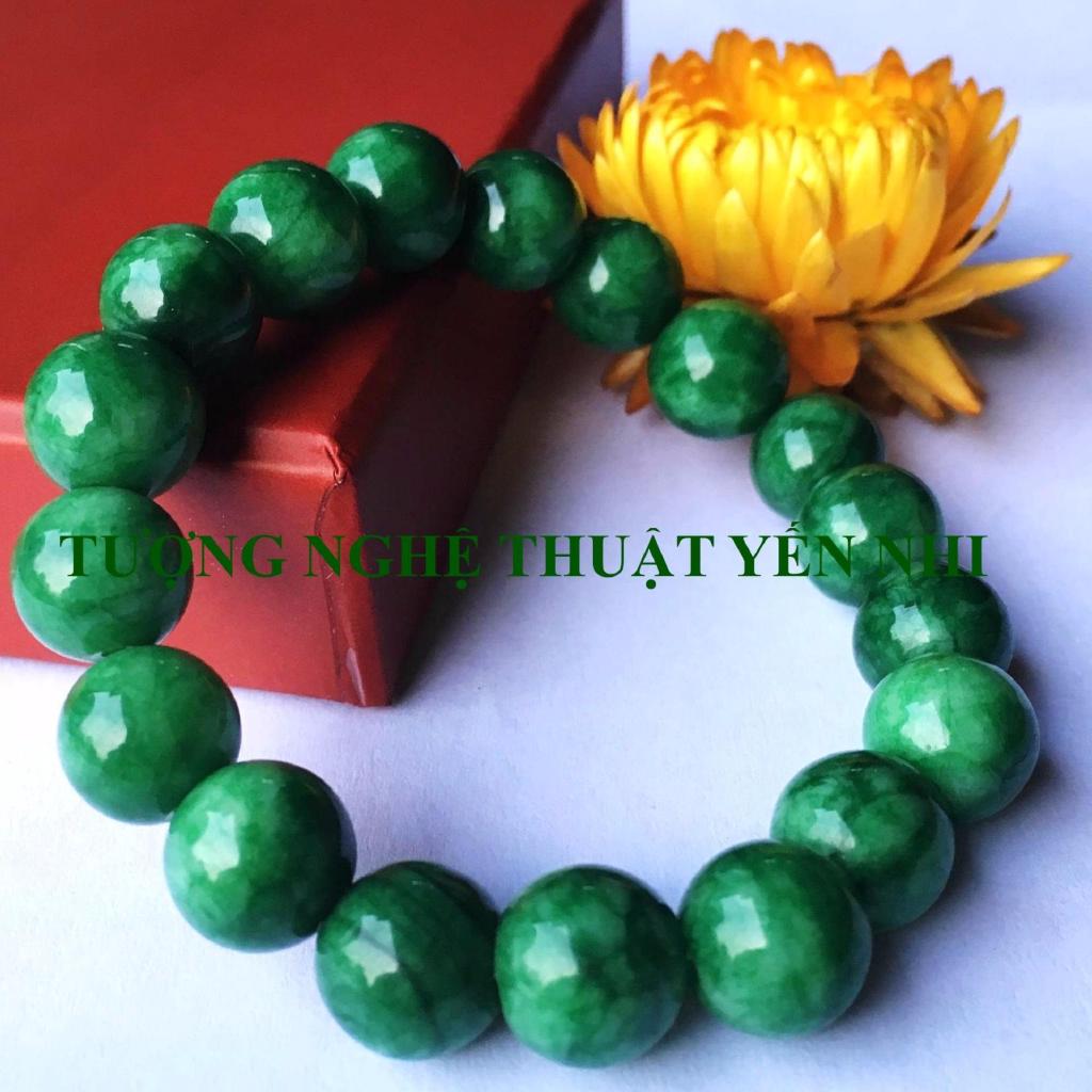 Vòng tay thạch anh Xanh hạt 10mm