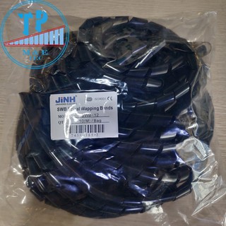 Dây xoắn ruột gà phi 12- Trắng/ Đen