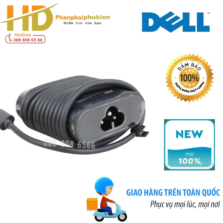 Sạc dành cho Laptop Dell XPS 13 9370, 9380 Adapter 19.5V-3.34A Type-C