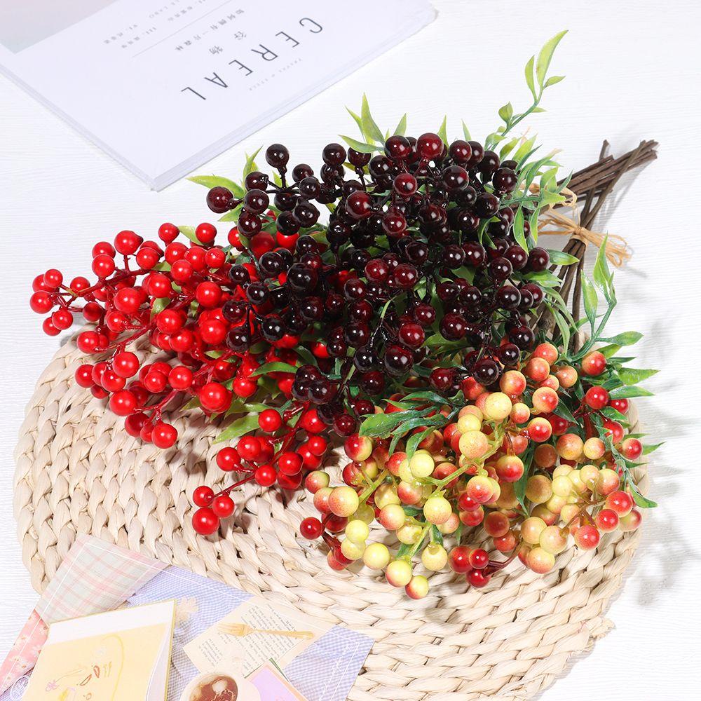 Bộ 6 Quả Mọng Xốp Dùng Trang Trí Phòng Chụp Ảnh|Bó Hoa Giả Xinh Xắn Trang Trí Nội Thất