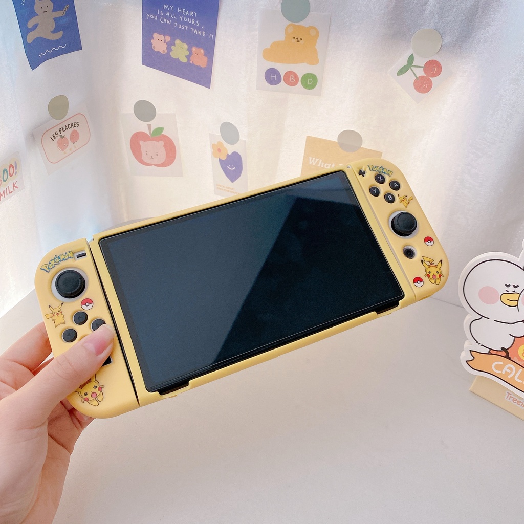 Vỏ Mềm Bảo Vệ Cho Tay Cầm Chơi Game Nintendo Switch V1 / V2 / OLED Pikachu