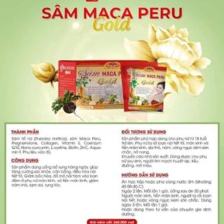 SÂM MACA PERU GOLD