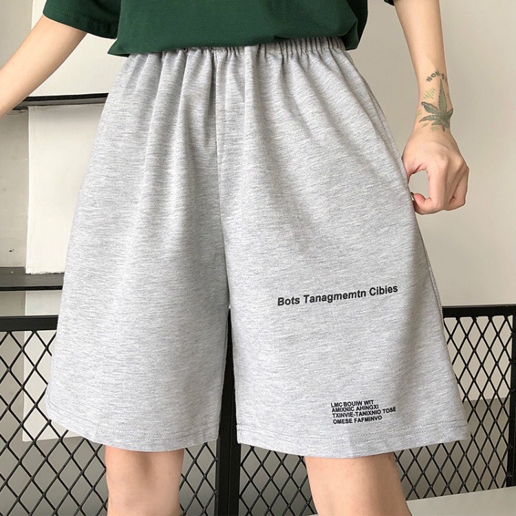 Quần Short Unixex Thun Dày Dặn Lưng Chun Co Dãn