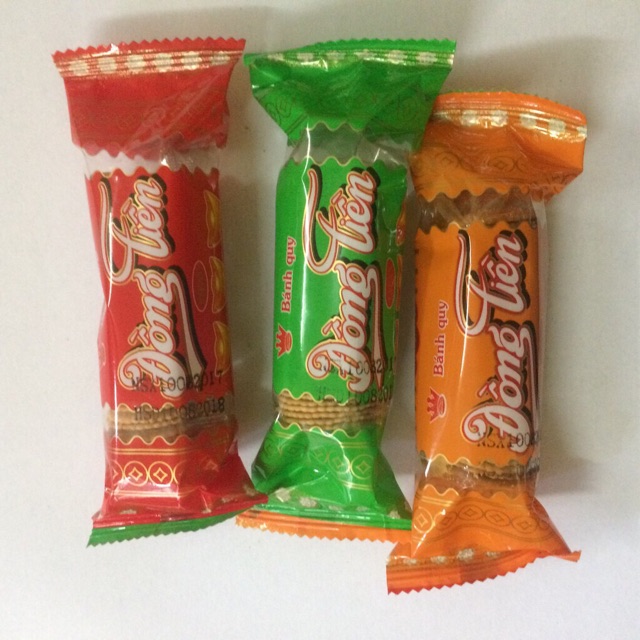 1 bịch 10 gói bánh quy đồng tiền