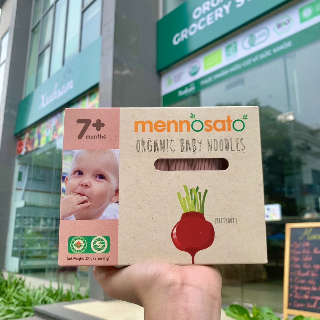 Mì Sợi Hữu Cơ Cho Bé Mennosato 200g Từ 7 Tháng Tuổi - XanhSam Organic