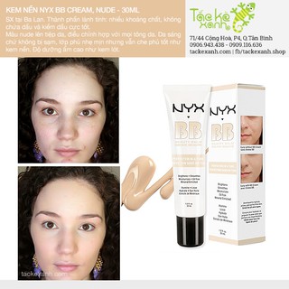 Kem nền BB NYX Oil Free BB Cream - BBCR 30ML