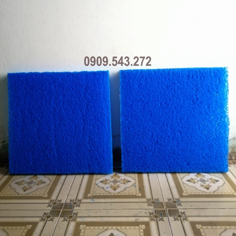 [ 50cm x 50cm ] JMAT KHÔNG KEO - BÙI NHÙI LỌC NƯỚC HỒ CÁ - XANH DƯƠNG