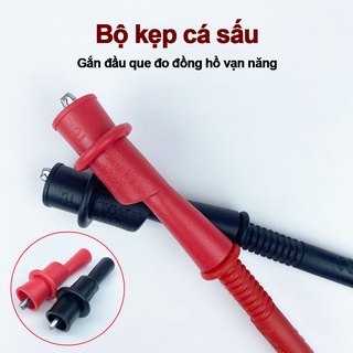 Bộ kẹp cá sấu gắn đầu que đo đồng hồ đa năng