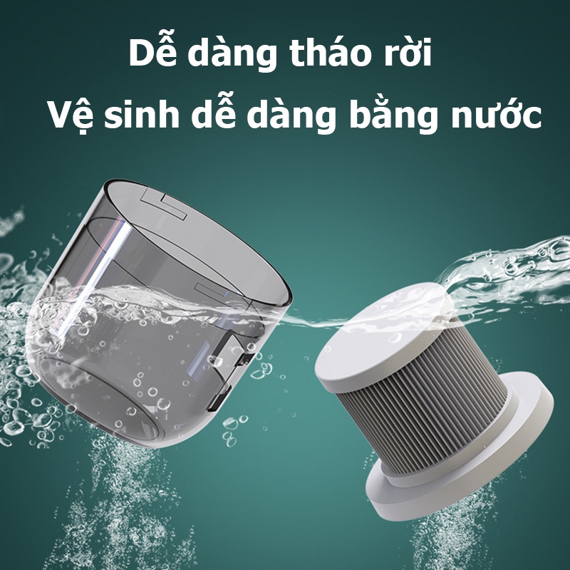 Máy Hút Bụi Chăn Ga Giường Đệm Sopha Máy Hút Bụi Cầm Tay Có Tia UV Diệt Khuẩn Hút Sạch Mọi Bụi Mịn