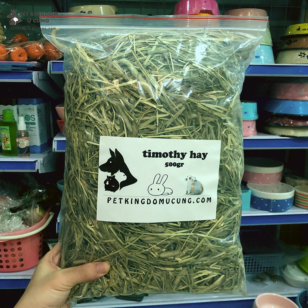 [Mã SKAMA8 giảm 8% đơn 300K] Thức ăn guinea pig cỏ timothy (500gr)