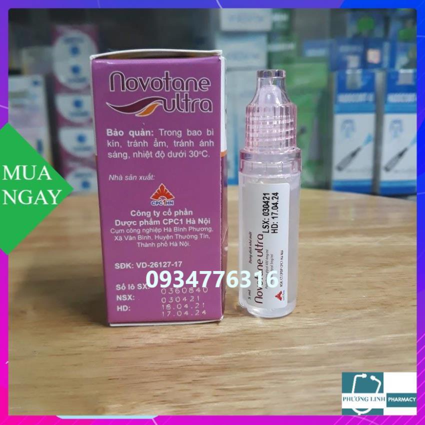 Nước nhỏ mắt nhân tạo NOVOTANE ULTRA lọ 5ml