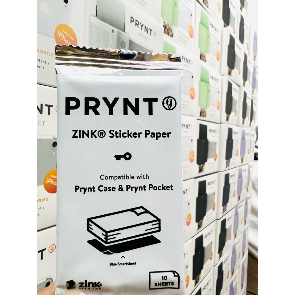 Giấy in ảnh ZINK hiệu PRYNT POCKET cho Iphone - Size 2x3 inch