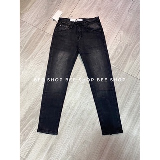 Quần bò nam trơn dáng basic - Quần jean nam ống côn - Bee Shop