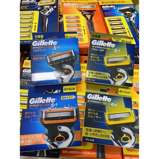 💋💋 Hộp 4 lưỡi thay thế Dao cạo râu Gillette Fusion 5+1 Nhật Bản💋💋
