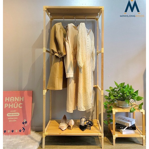 Kệ tủ quần áo MINHLONGWOOD - nhiều mẫu - chất liệu gỗ tự nhiên