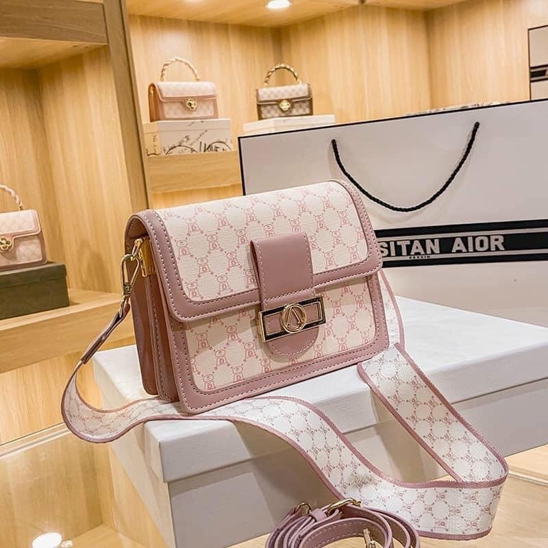 Túi xách nữ túi đeo chéo vai khóa chữ V thời trang size 20cm TX808