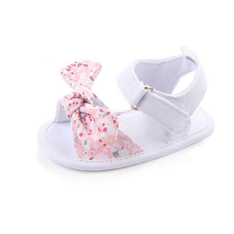 [Mã FASHIONT4FA2 giảm 10K đơn 50K] Giày xăng đan đính nơ họa tiết hoa đáng yêu dành cho bé