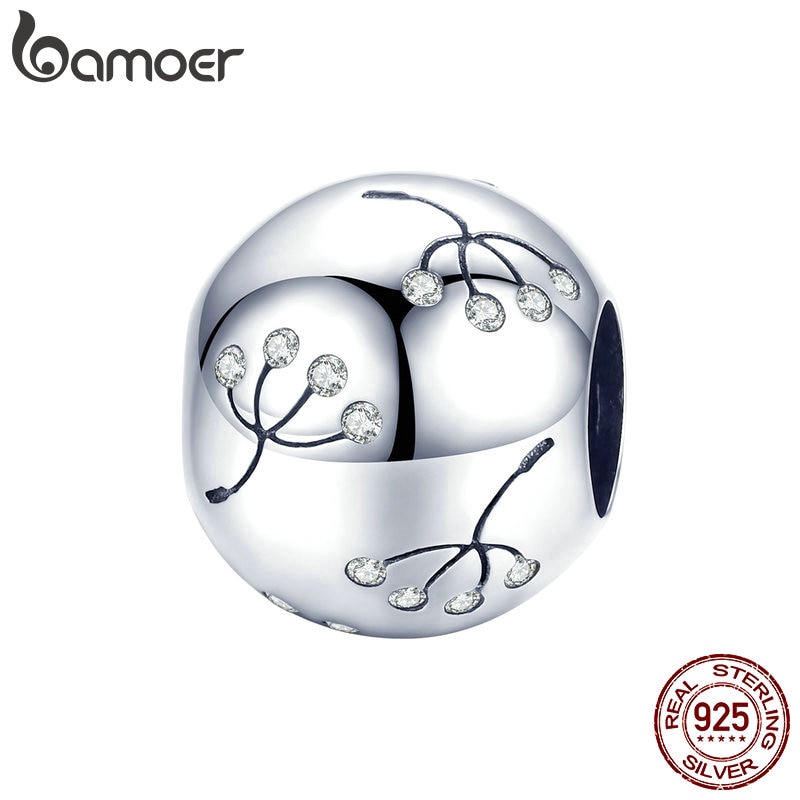 Bamoer Vòng Tay Bạc 925 Xỏ Hạt Hình Hoa Bồ Công Anh