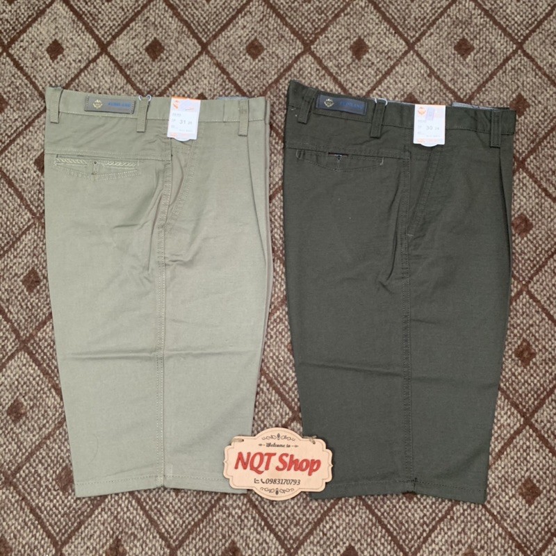 Quần Short Ngố Thô Kaki Nam Trung Niên Trung Tuổi Cao Cấp