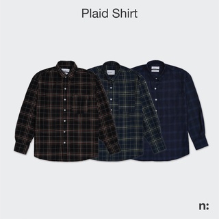 ÁO SƠ MI KẺ NAM NỮ PLAID - DÁNG RỘNG, FREESIZE - NOIR STUDIOS