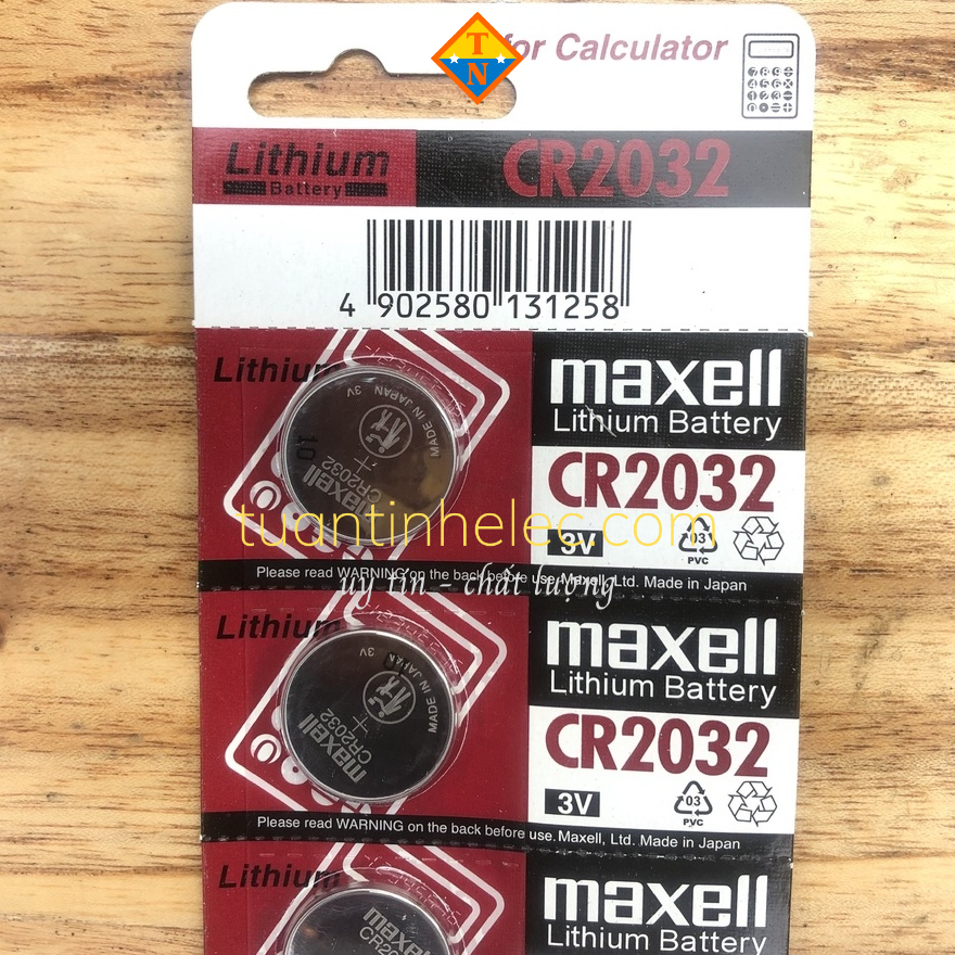 Pin cúc áo Maxell CR2032 - CR2025 - CR2016  3V chính hãng # pin