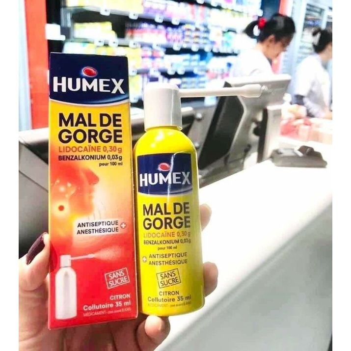 Xịt họng sát khuẩn họng Humex Malde Gorge 35ml