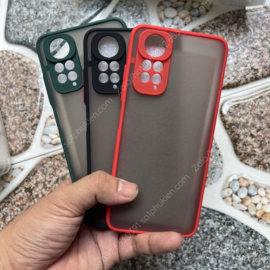 Ốp lưng Xiaomi Redmi note 11s 4G (bản việt nam) (dùng được note 11 4g) lưng nhám viền màu bảo vệ camera