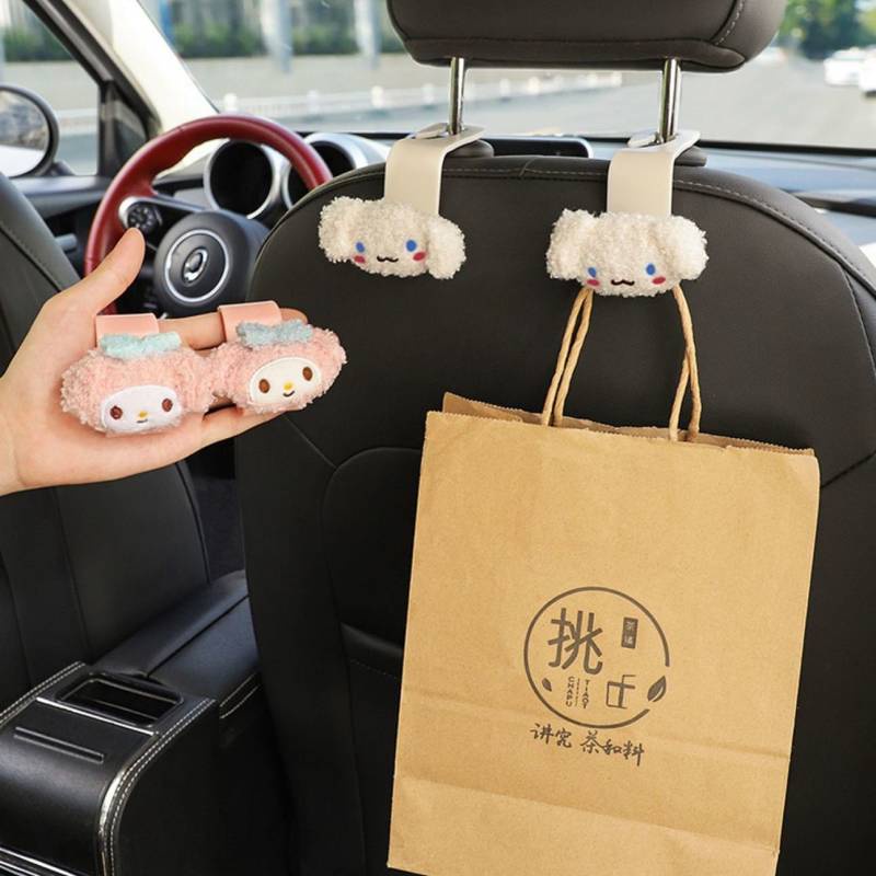 Móc treo ẩn hình gấu gắn ghế ngồi xe hơi đa năng Kszu bán theo cặp/ bán lẻ