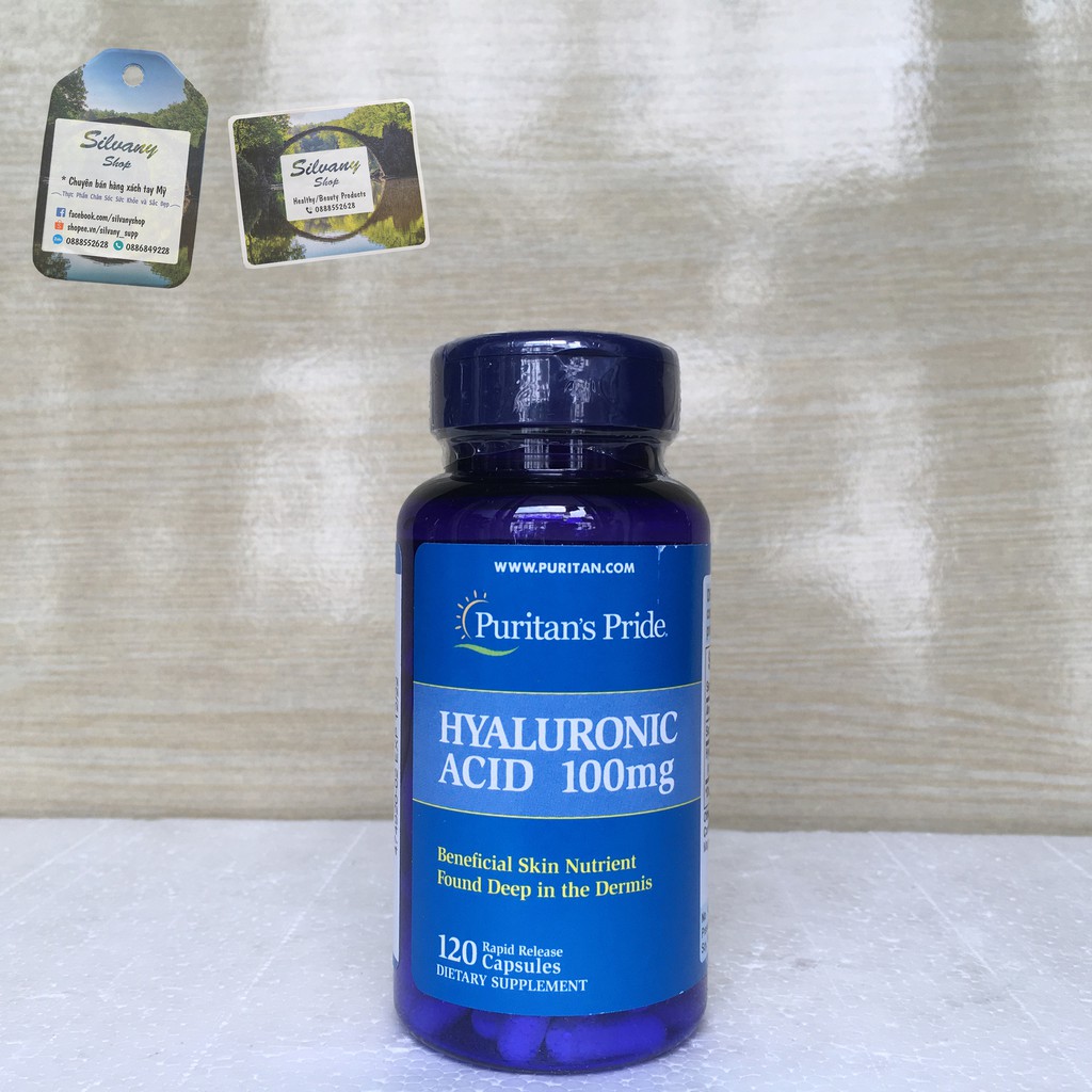 Hyaluronic_Acid 100mg Puritan's_Pride – Cấp Nước, Bù Ẩm Cho Da, Hỗ Trợ Đẹp Da | BigBuy360 - bigbuy360.vn