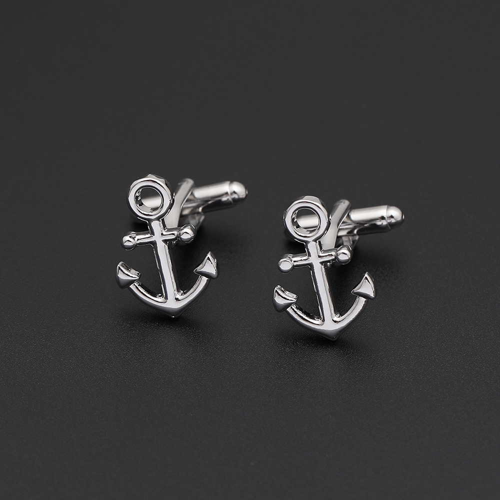 Cặp khuy măng sét EFAN thiết kế mỏ neo thời trang độc đáo dành cho nam