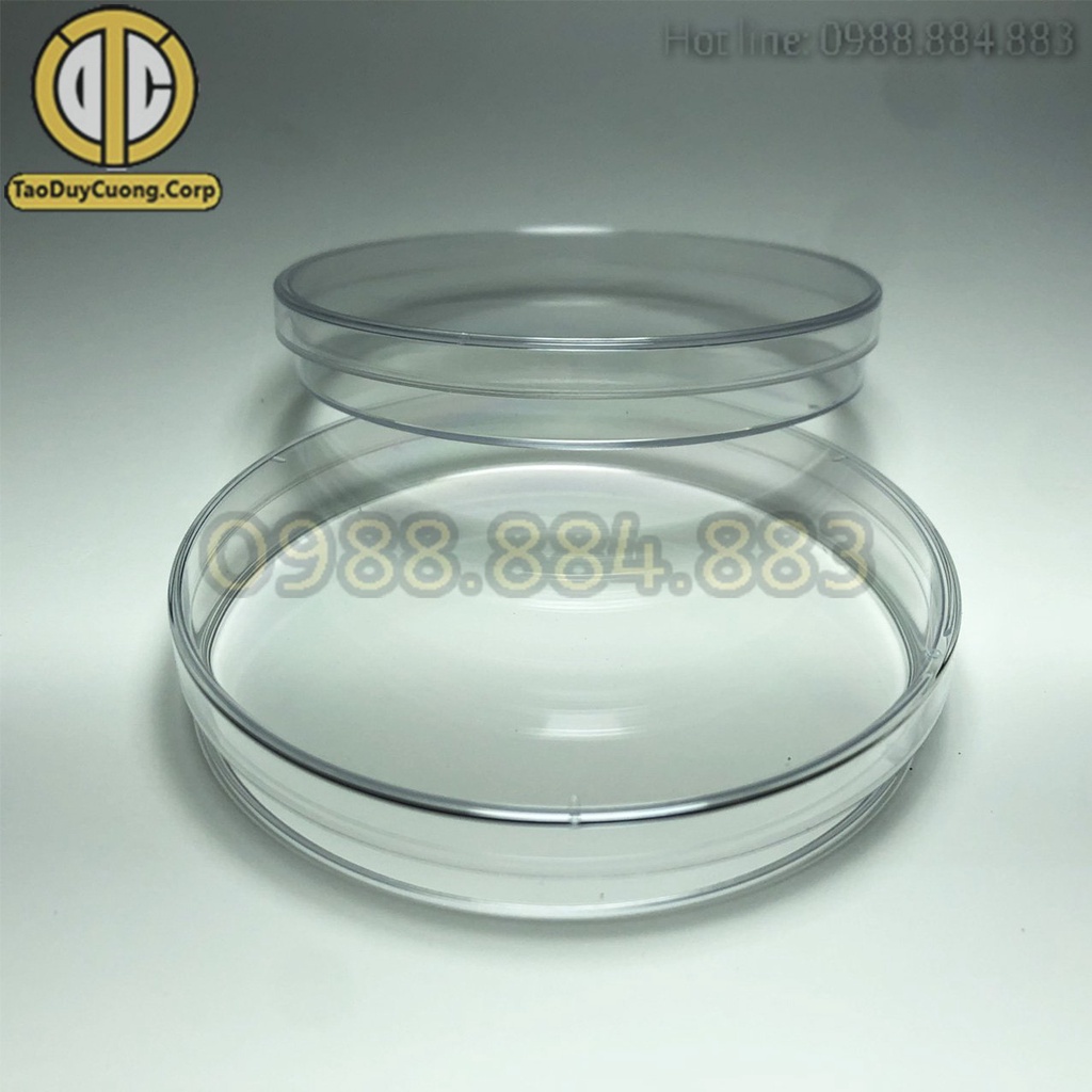 Túi 10 Cái - Đĩa Petri Nhựa Tiệt Trùng 90x15mm Dùng Để Nuôi Cấy Tế Bào
