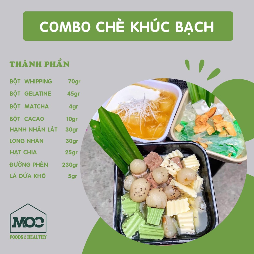 Sét Nguyên Liệu Chè Khúc Bạch 20 chén loại thượng hạng.