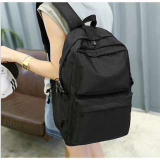 [FREE SHIP] Balo Đen Trơn ( Màu sắc : Đen ) BALO04