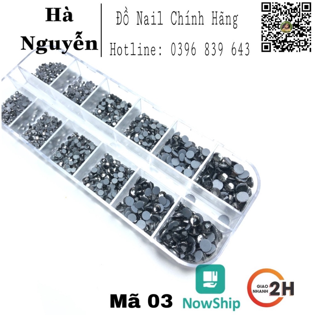 Đá Khay Chân Lưới Đính Móng - Đá Nail Mix Size Siêu Bền Siêu Sáng Cam Kết KHông Bong Chân - Đá chân keo