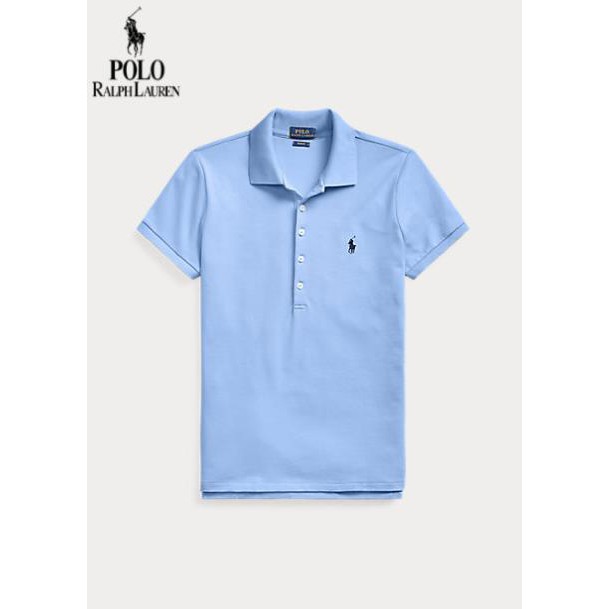 áo polo 100% Cotton Tay Ngắn Thêu Hình Ralph Lauren Thời Trang 2020 Dành Cho Nữ 👌