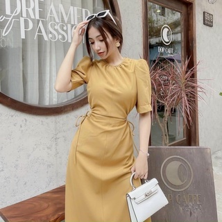 Đầm váy freesize cổ tròn khoéc eo 3 màu
