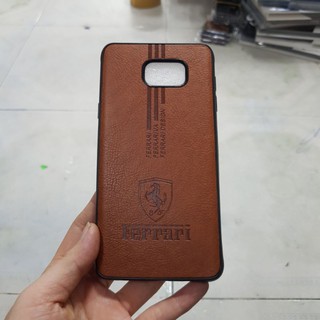 Ốp Samsung Note 3, Note 4,Note 5 dẻo kiểu da in logo