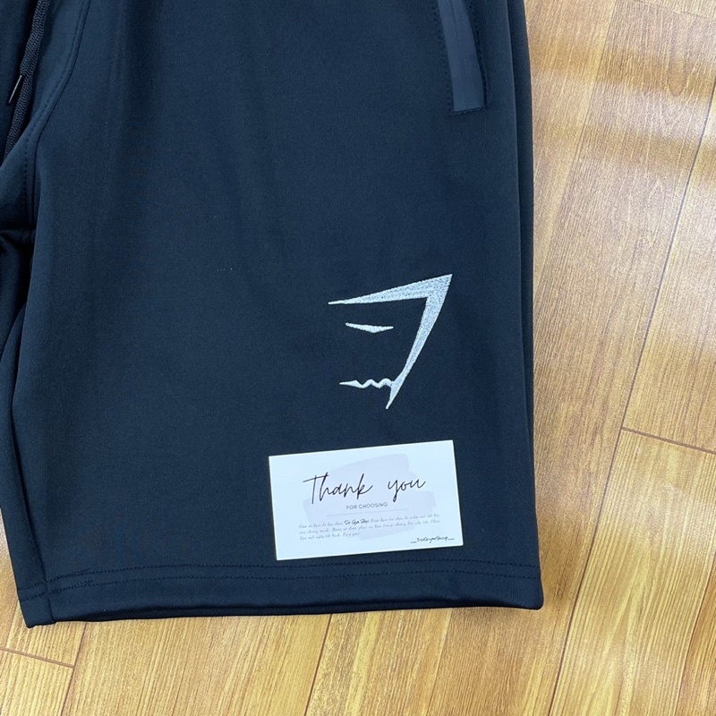 Quần thun nam tập gym DO GYM SHOP logo thêu, thun poly co giãn 4 chiều thoáng mát.