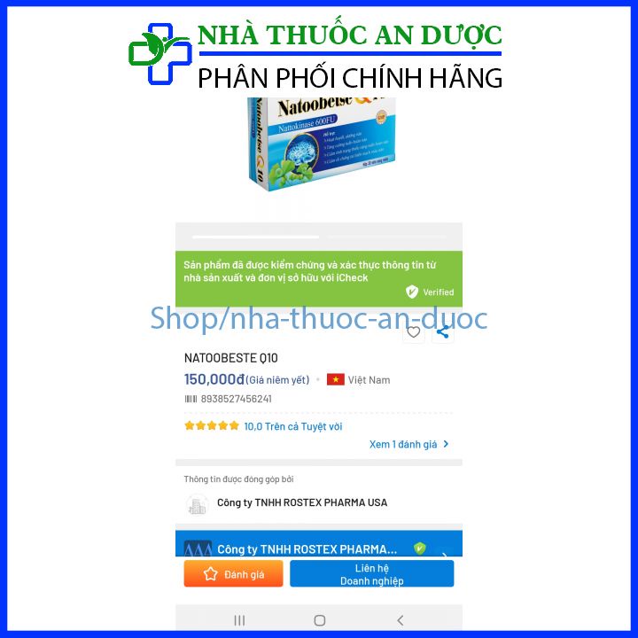 Viên uống Natoobetse Q10 hoạt huyết dưỡng não tăng cường tuần hoàn não – Hộp 30 viên