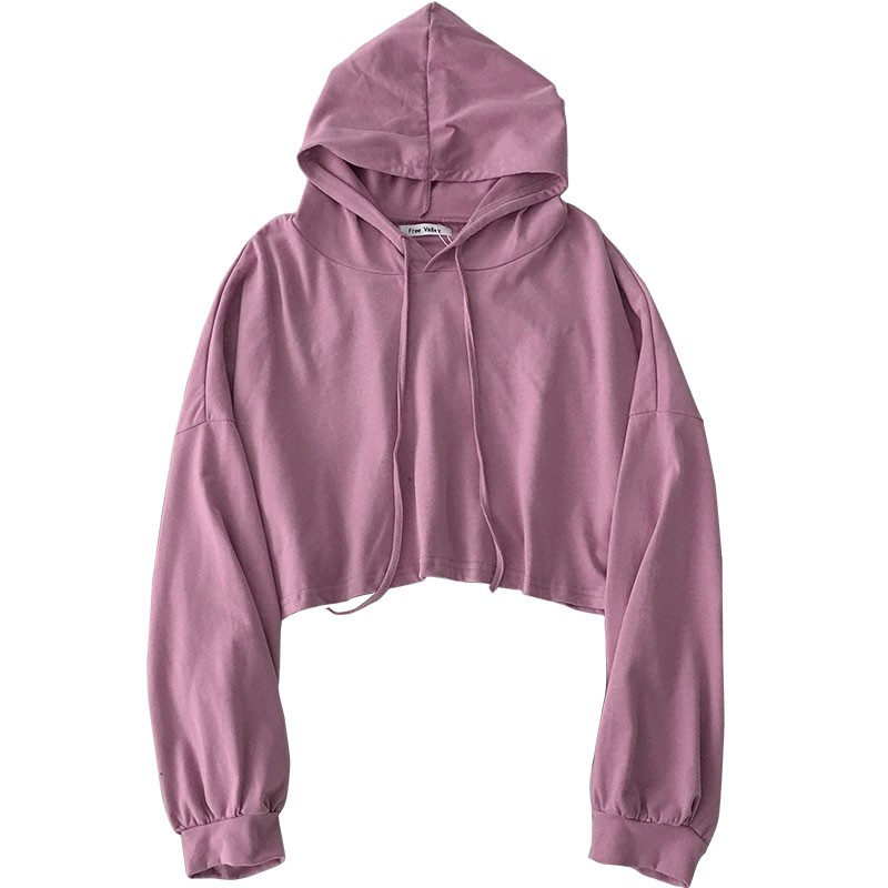 Hoodie croptop dài tay ver 1